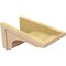 Ekena Millwork 12"W x 24"D x 12"H Wide Warren Rough Cedar Woodgrain TimberThane Corbel, Primed Tan CORUR12X24X12WARRCPR - alternate 2